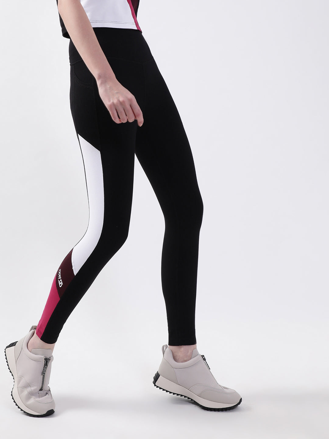 DKNY Women Black Solid Regular Fit Leggings