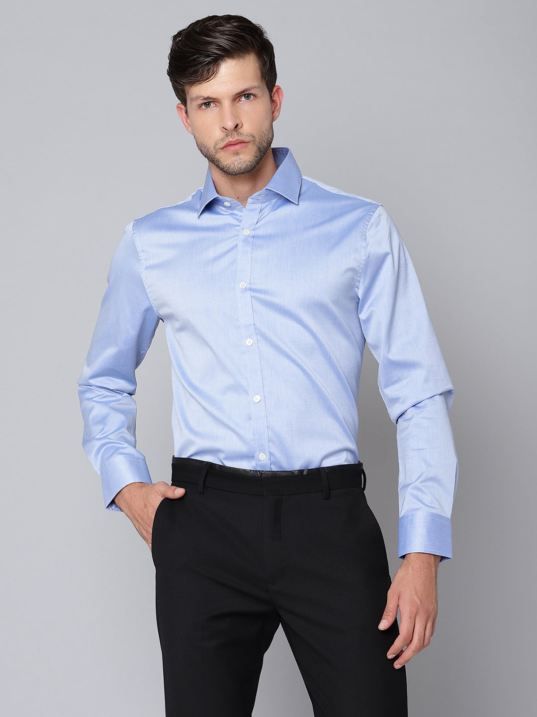 Matinique Men Blue Solid Collar Shirt