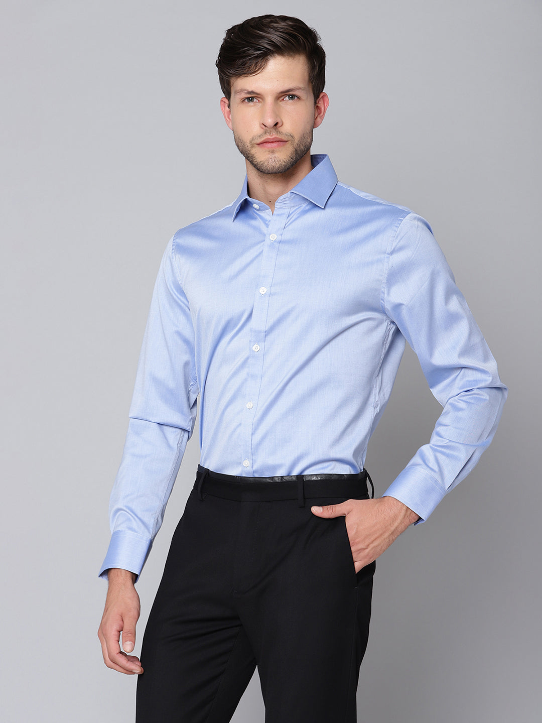 Matinique Men Blue Solid Collar Shirt