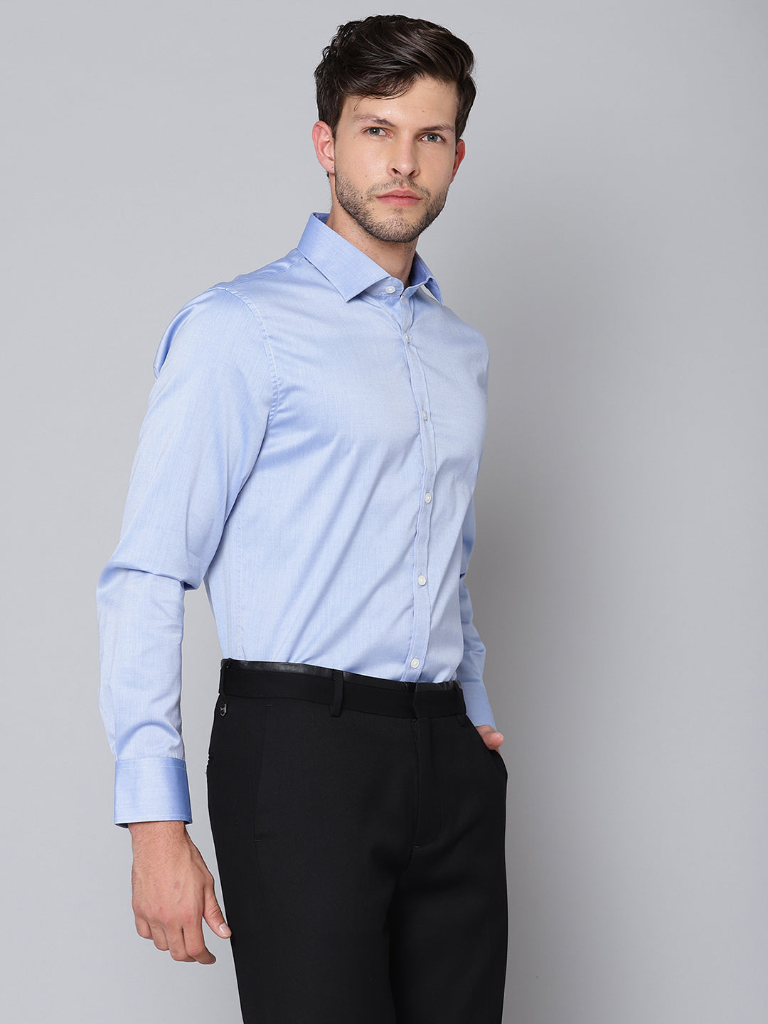 Matinique Men Blue Solid Collar Shirt