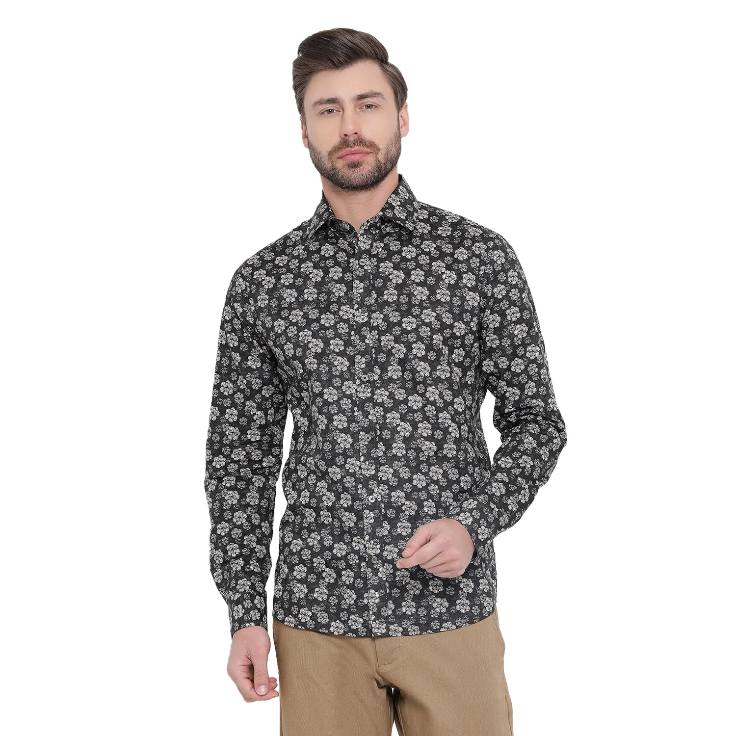 Matinique Men Blue Printed Collar Shirt