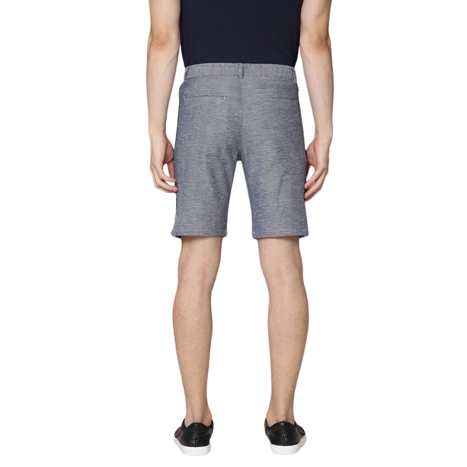 Lindbergh Men Indigo Solid Regular Fit Shorts
