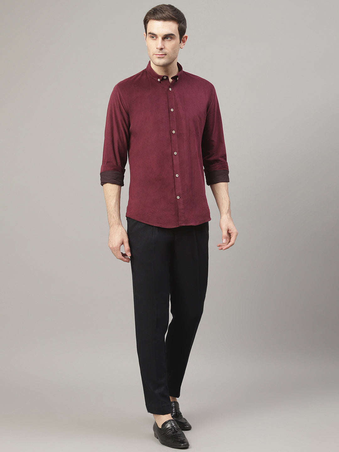 Lindbergh Men Navy Blue Solid Relaxed Fit Trouser