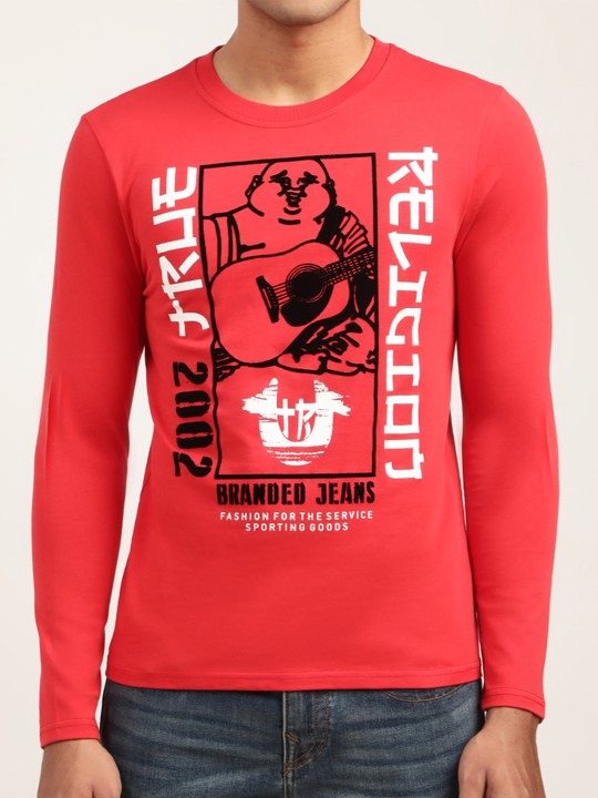Shop True Religion Chinese Red Logo Regular Fit T-Shirt Online