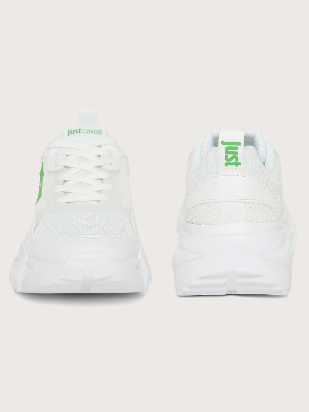 Just Cavalli Men White Sneakers