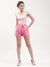 Elle Women Pink Solid Regular Fit Shorts