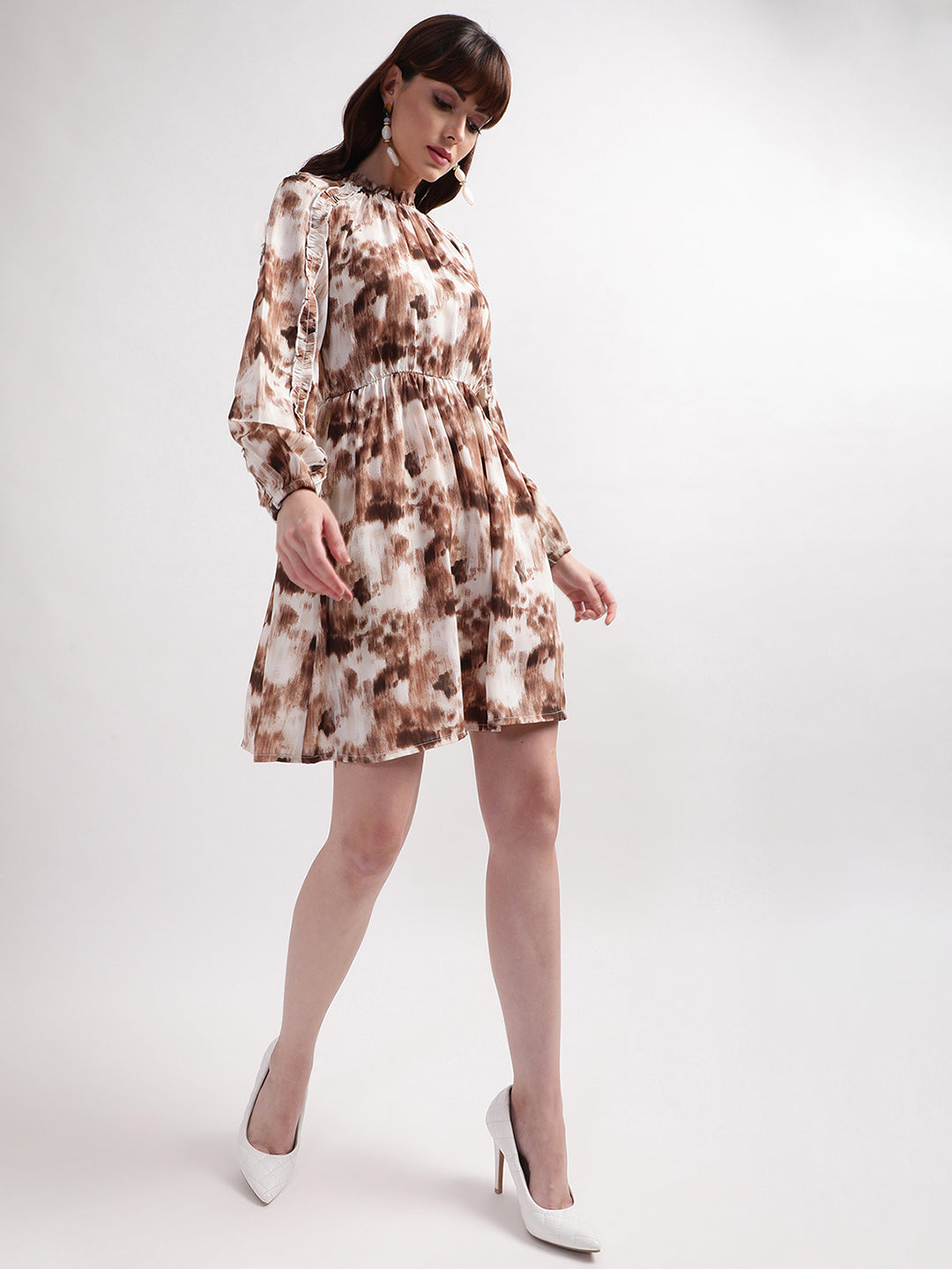 Centre Stage Women Multi Printed Collar Dress