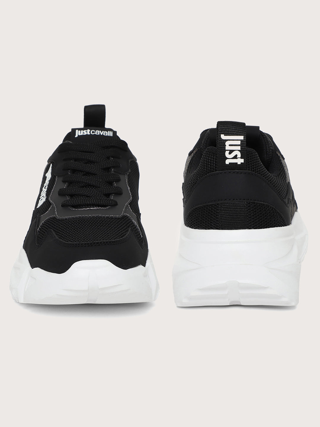 Just Cavalli Men Black Sneakers