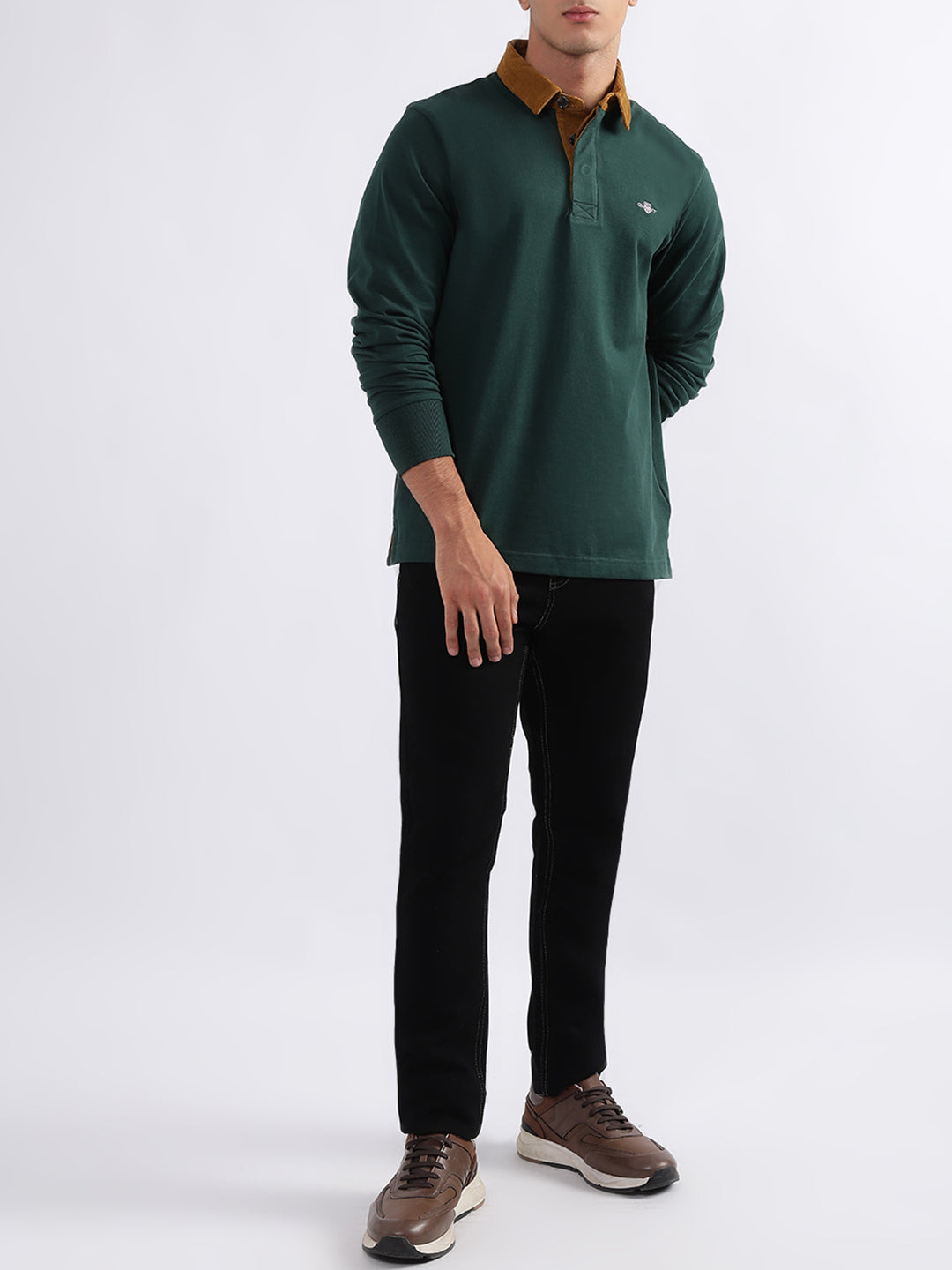Gant Tartan Green Regular Fit Polo T-Shirt
