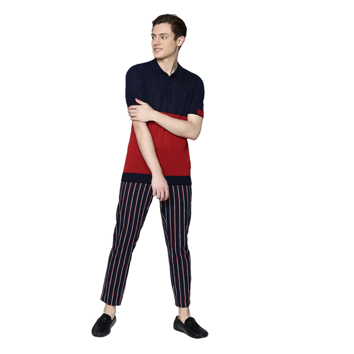 Antony Morato Men Red Solid Round Neck Sweater