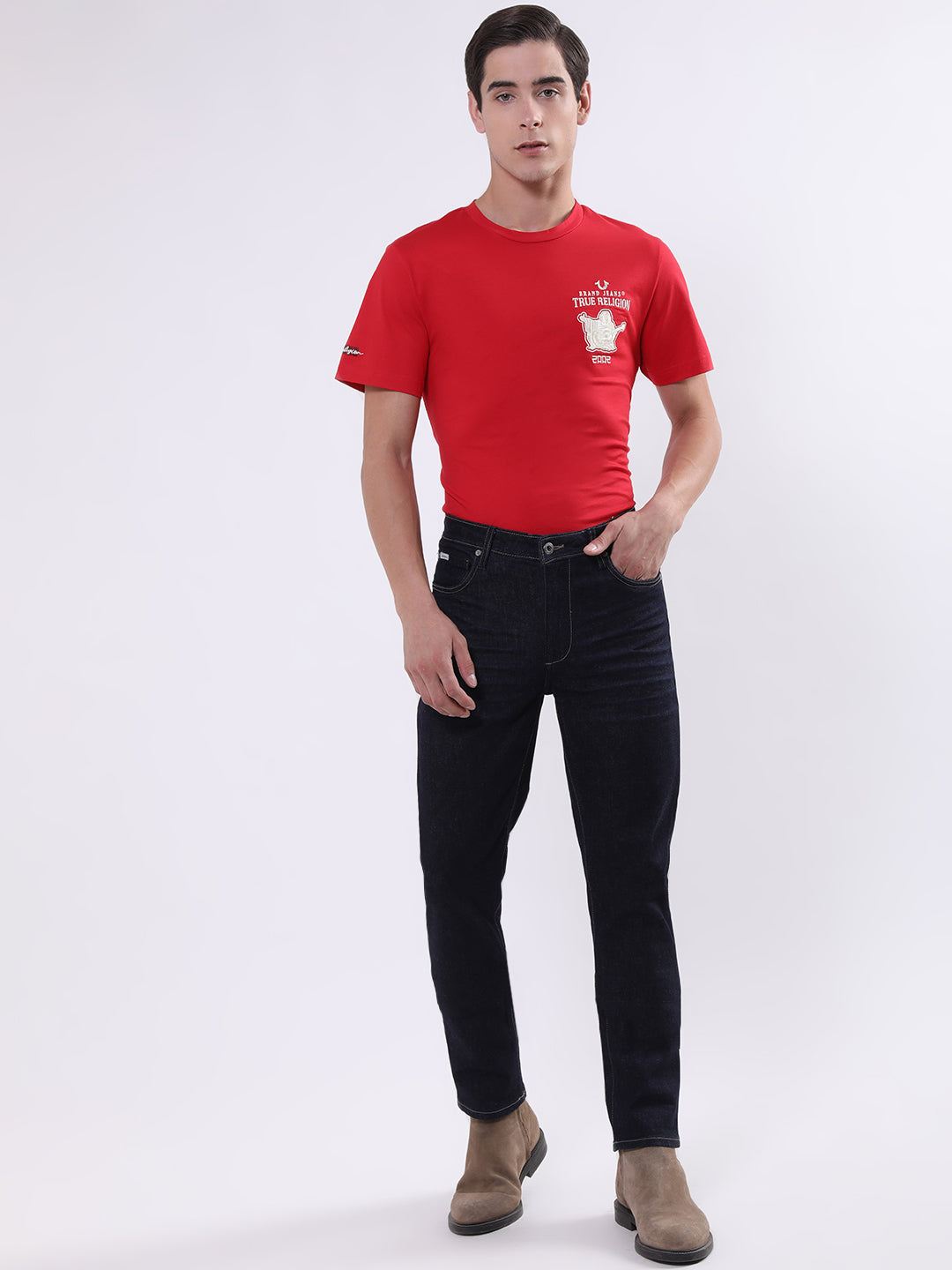 Lindbergh Men Blue Solid Slim Fit Jeans