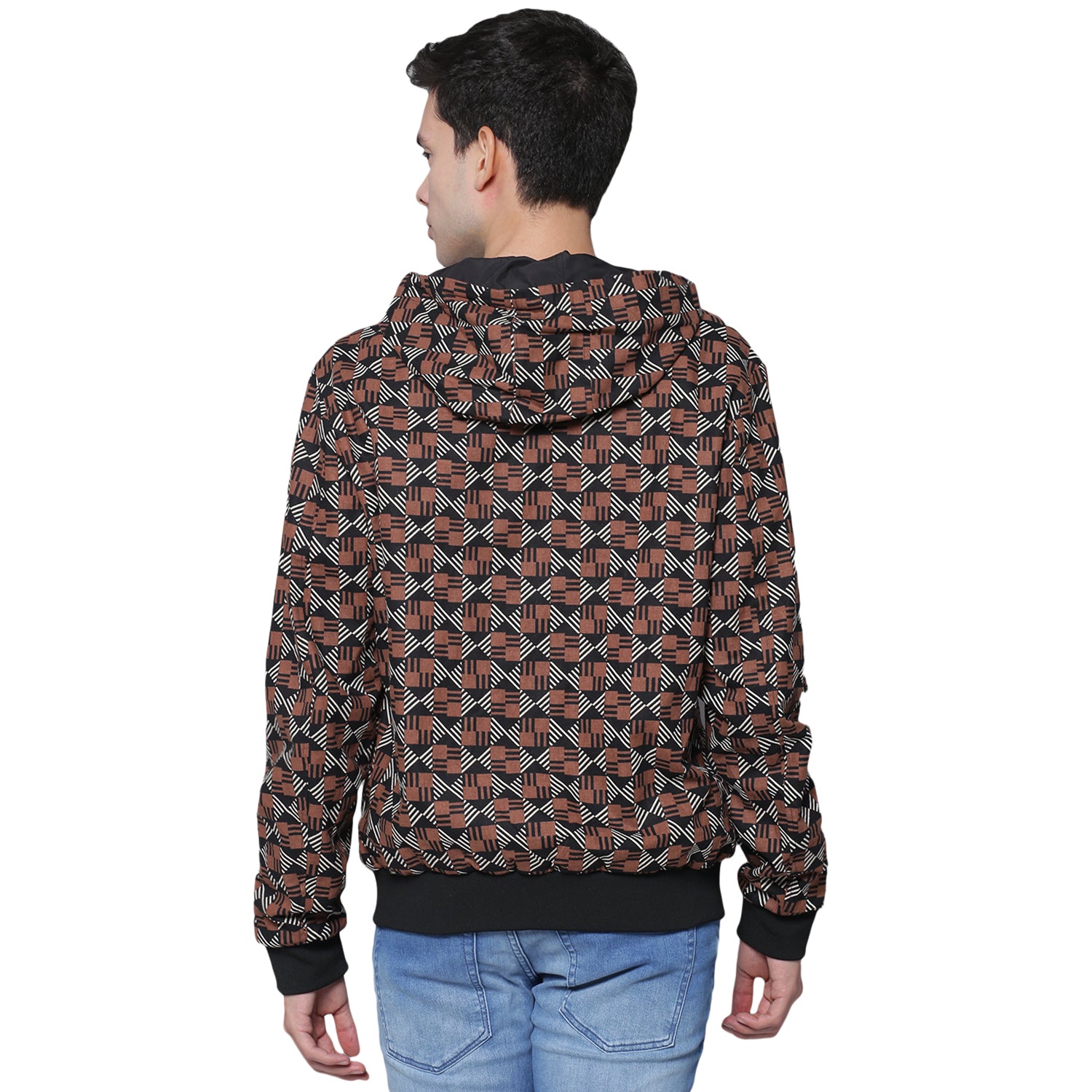 Antony Morato Men Black Solid Hooded Jacket