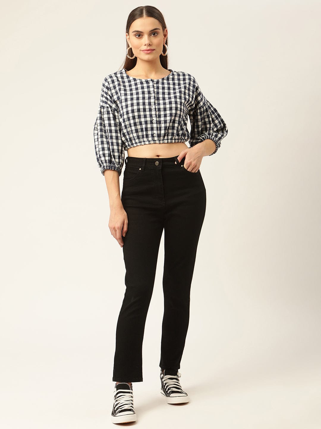 Elle Women Round Neck Top