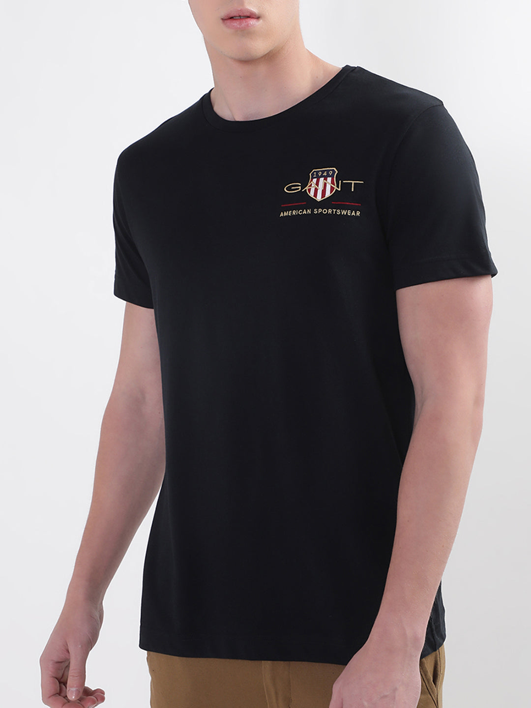 Gant Black Archive Shield Logo Regular Fit T-Shirt
