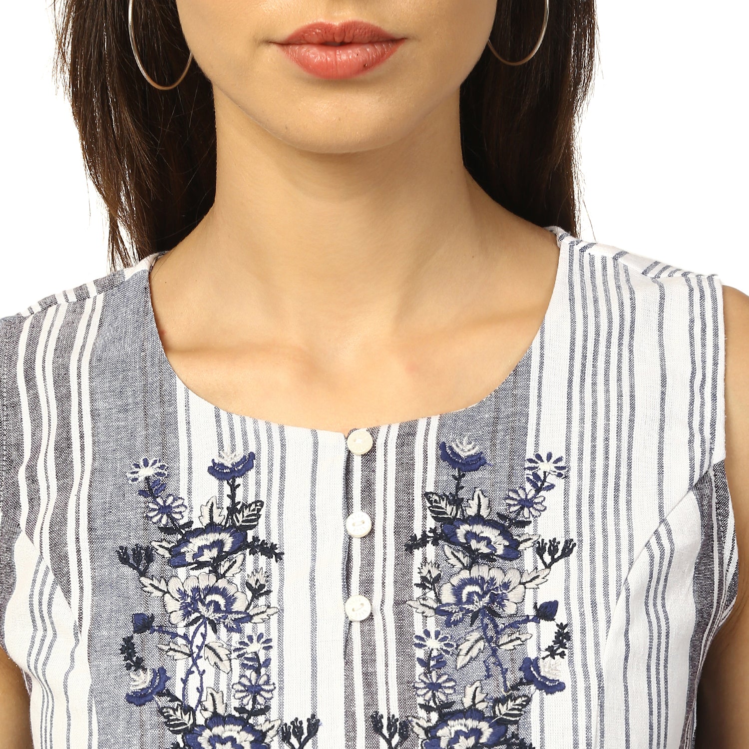 Elle Women Multi Printed Round Neck Dress