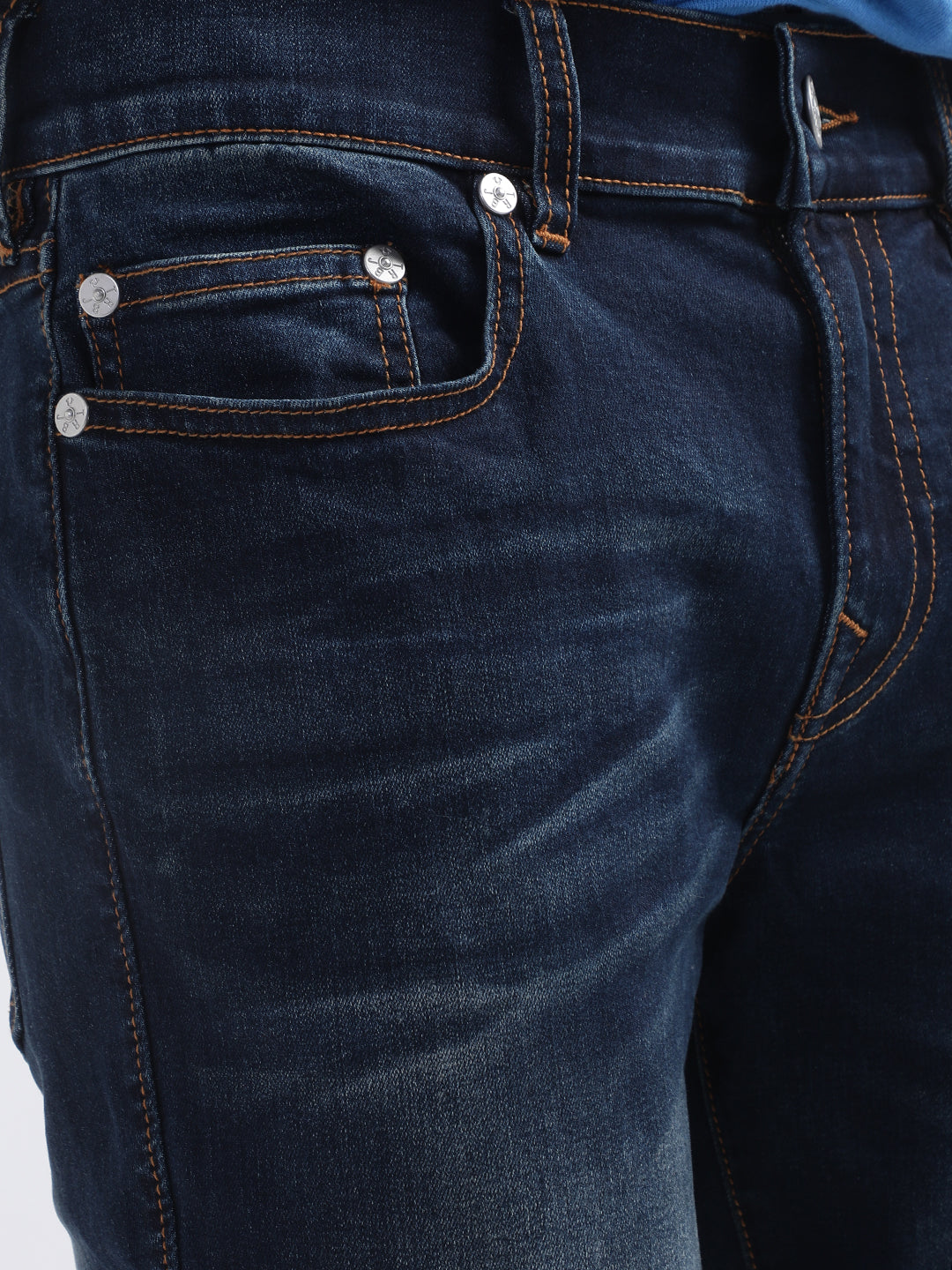 True Religion Metal Horseshoe Skinny Light Blue Mid Rise Jeans