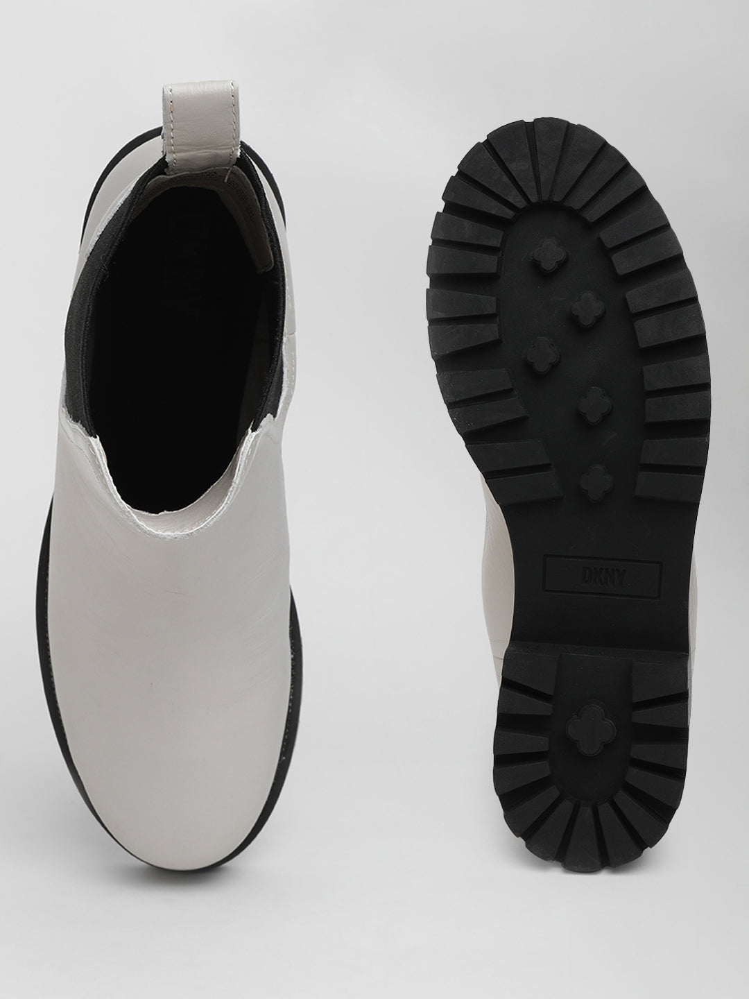 DKNY Women Off White Boots