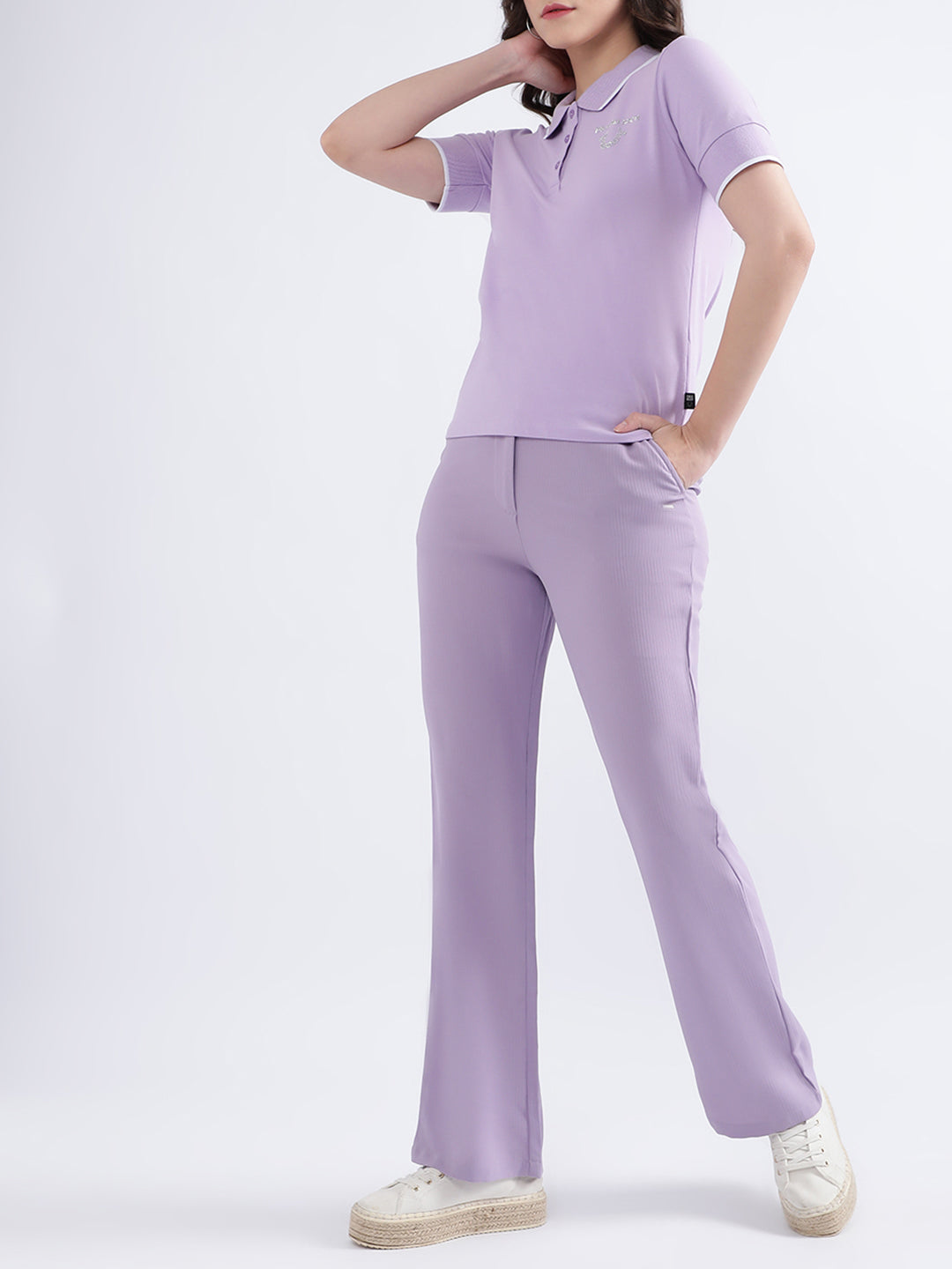 True Religion Purple Fashion Lilac Regular Fit Polo T-Shirt