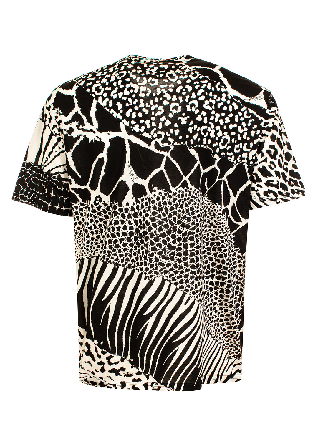 Just Cavalli Black Print Slim Fit T-Shirt