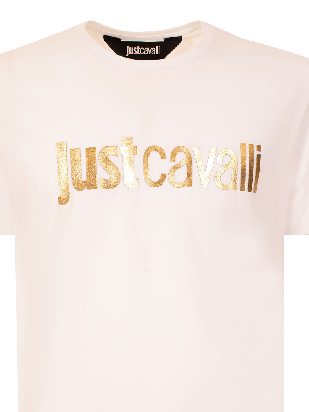 Just Cavalli White Fashion Logo Slim Fit T-Shirt