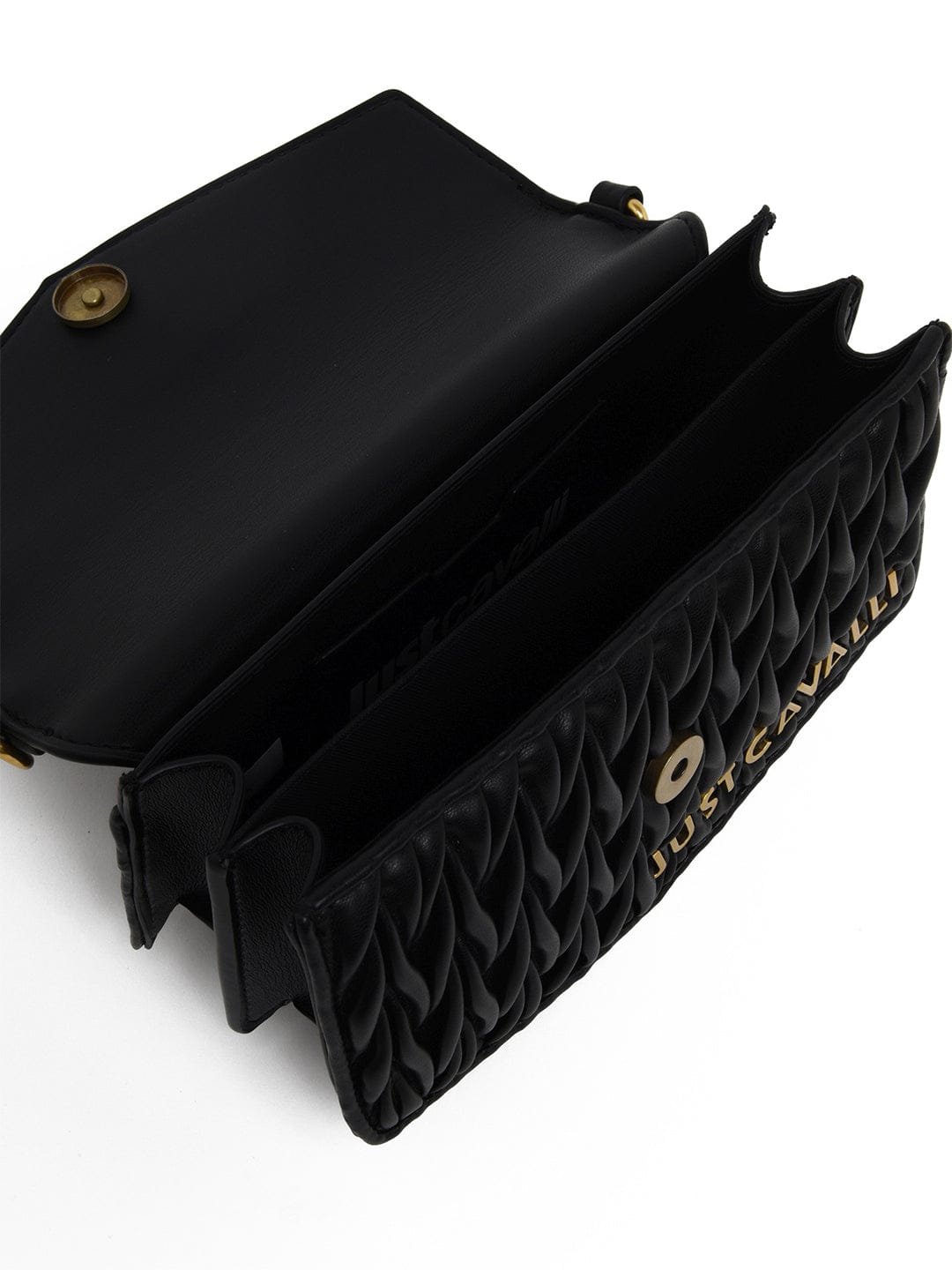 Just Cavalli Women Black Solid Crossbody Bags