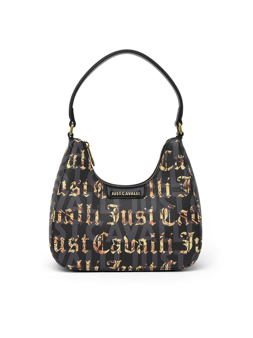 Just Cavalli Women Black Printed Shoulder Bags