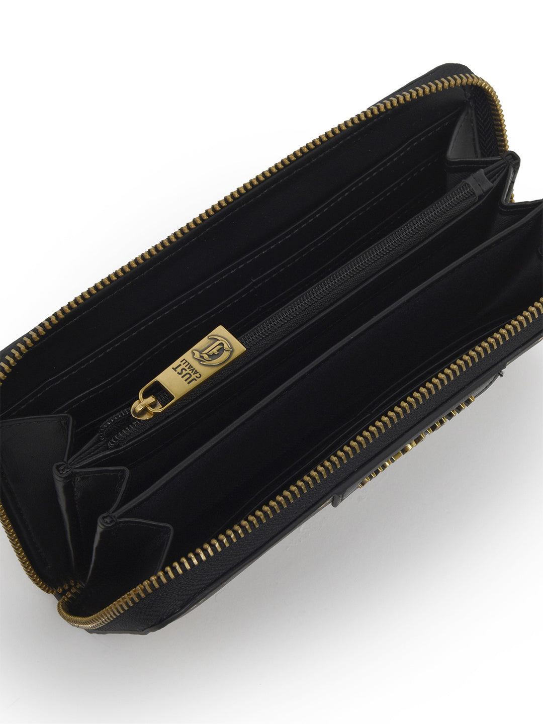 Just Cavalli Women Black Printed Wallet