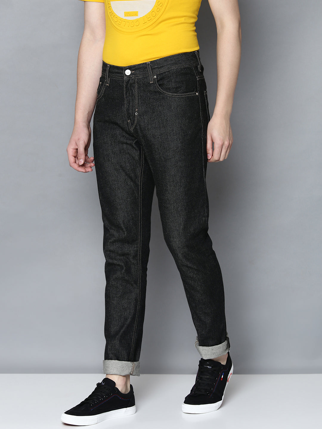 Antony Morato Men Black Solid Tapered Fit Jeans