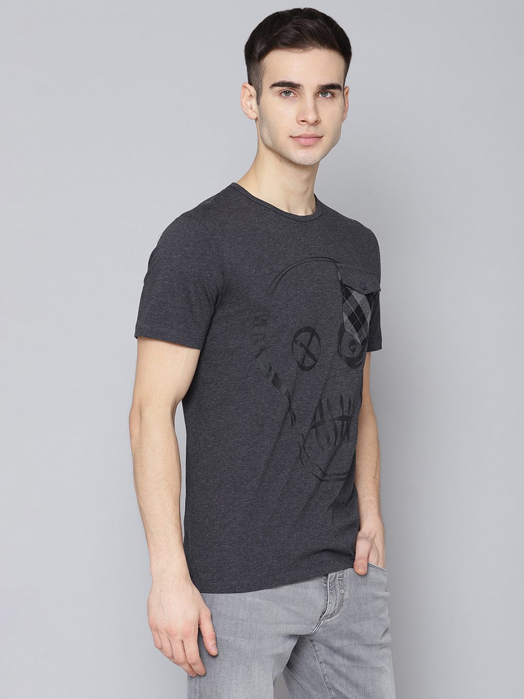 Antony Morato Men Grey Tshirt