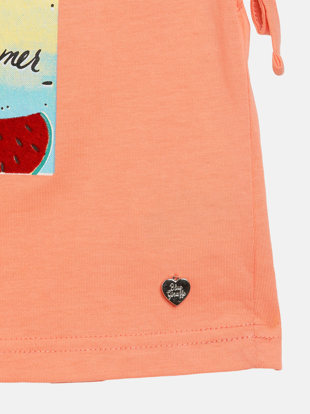 Blue Giraffe Girls Tshirt