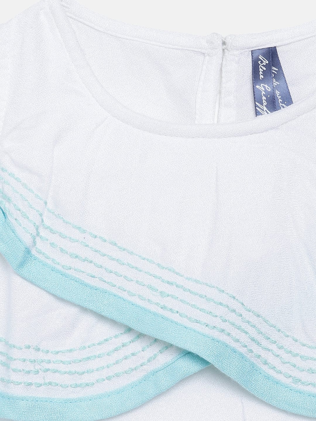 Blue Giraffe Girls Top