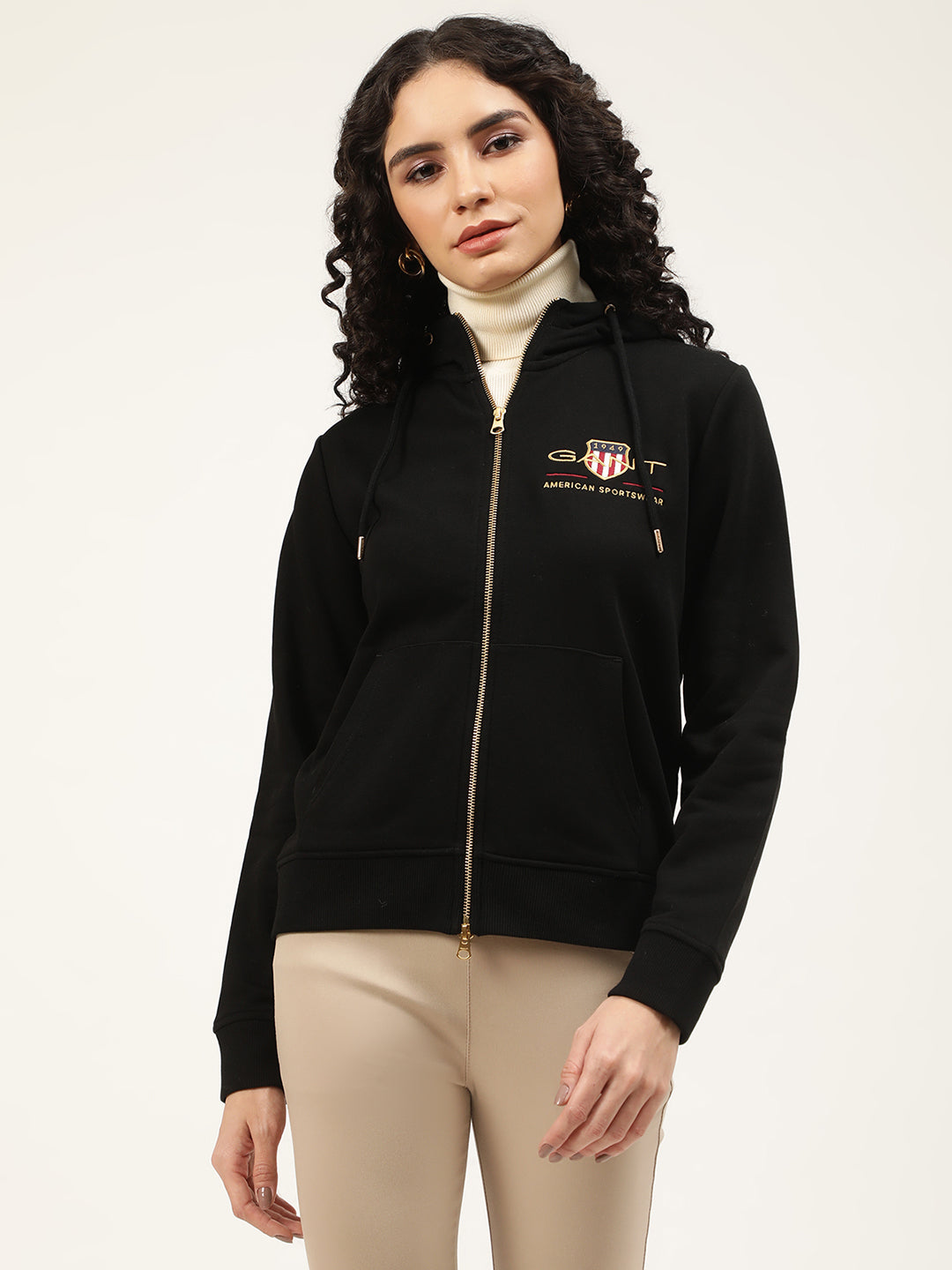 Gant Mock Collar Cotton Sweatshirt