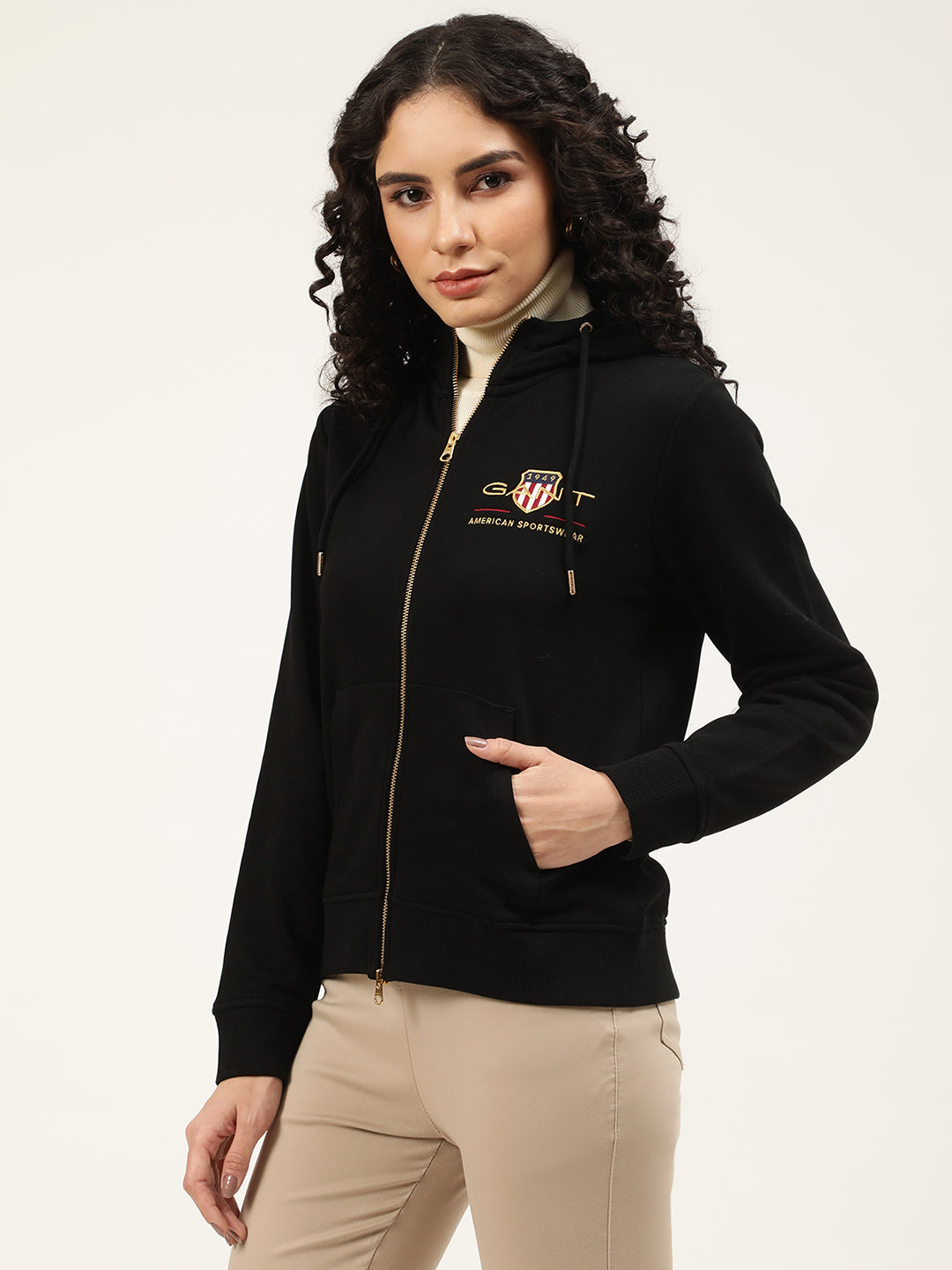 Gant Mock Collar Cotton Sweatshirt