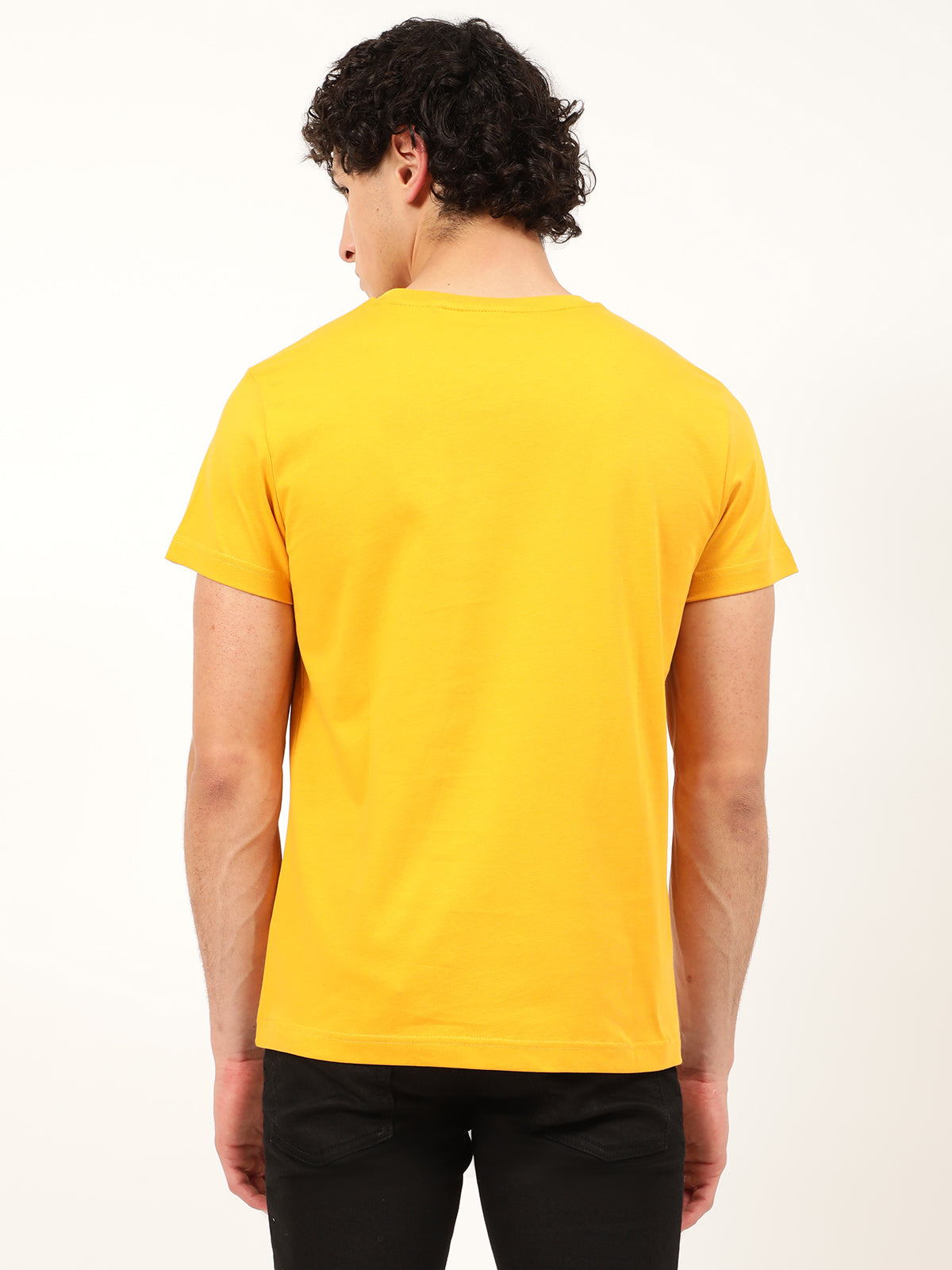 Gant Yellow Logo Regular Fit T-Shirt