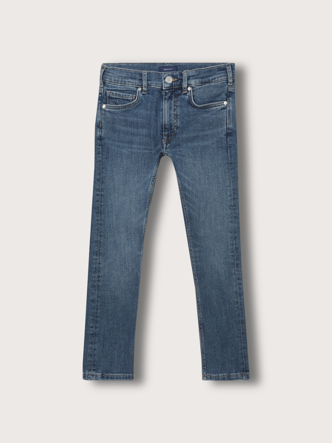 Shop Gant Boys Blue Slim Fit Light Fade Clean Look Jeans Online