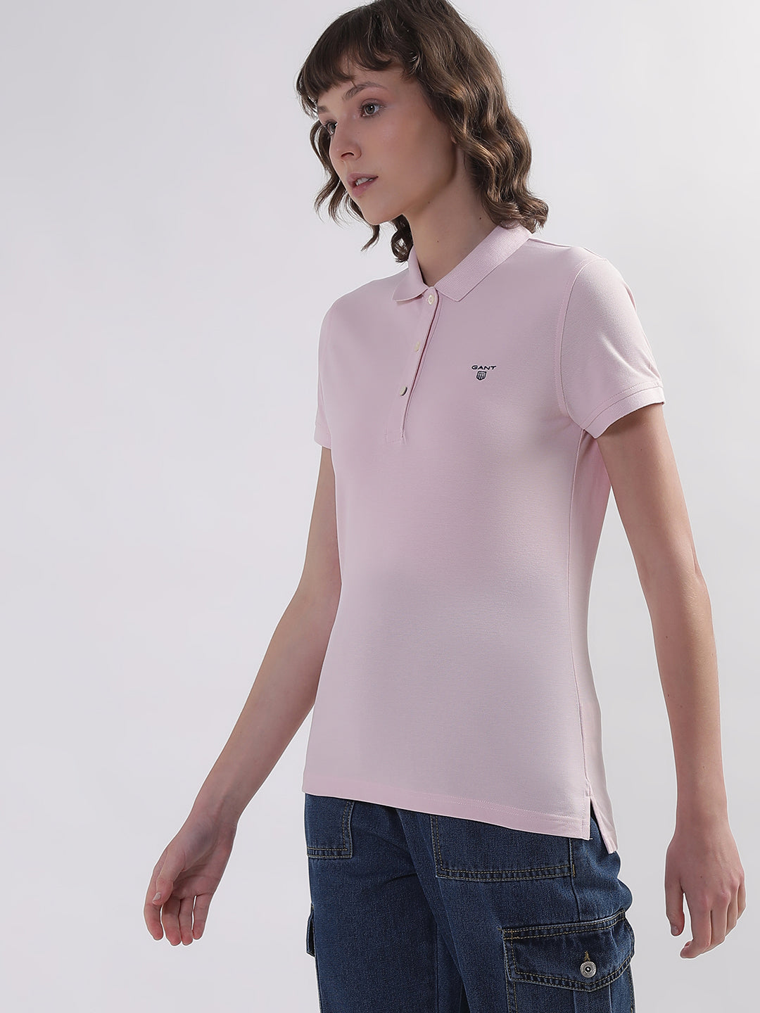 Gant Pink Regular Fit Polo T-Shirt