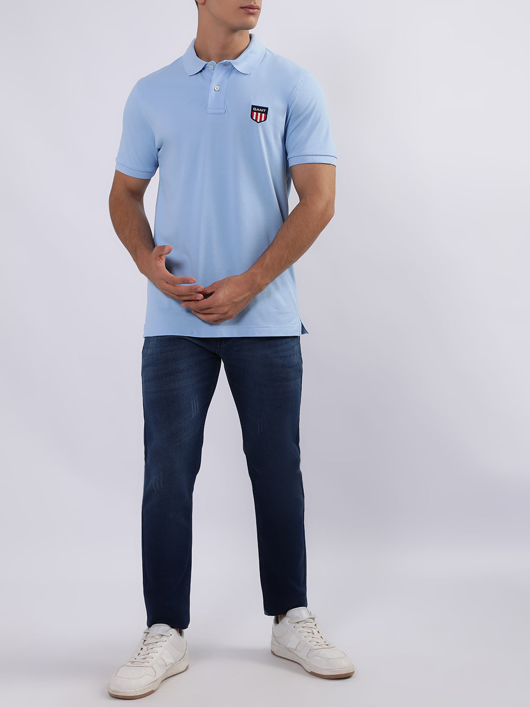 Gant Blue Regular Fit Polo T-Shirt