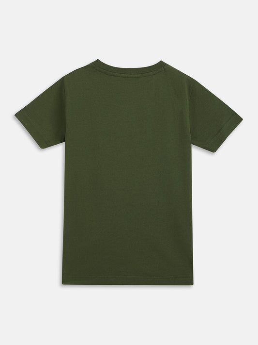Gant Kids Olive Logo Regular Fit T-Shirt