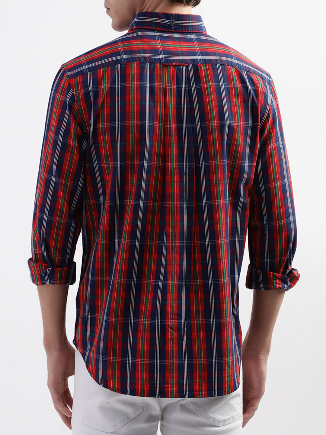 Gant Blue Checked Regular Fit Shirt
