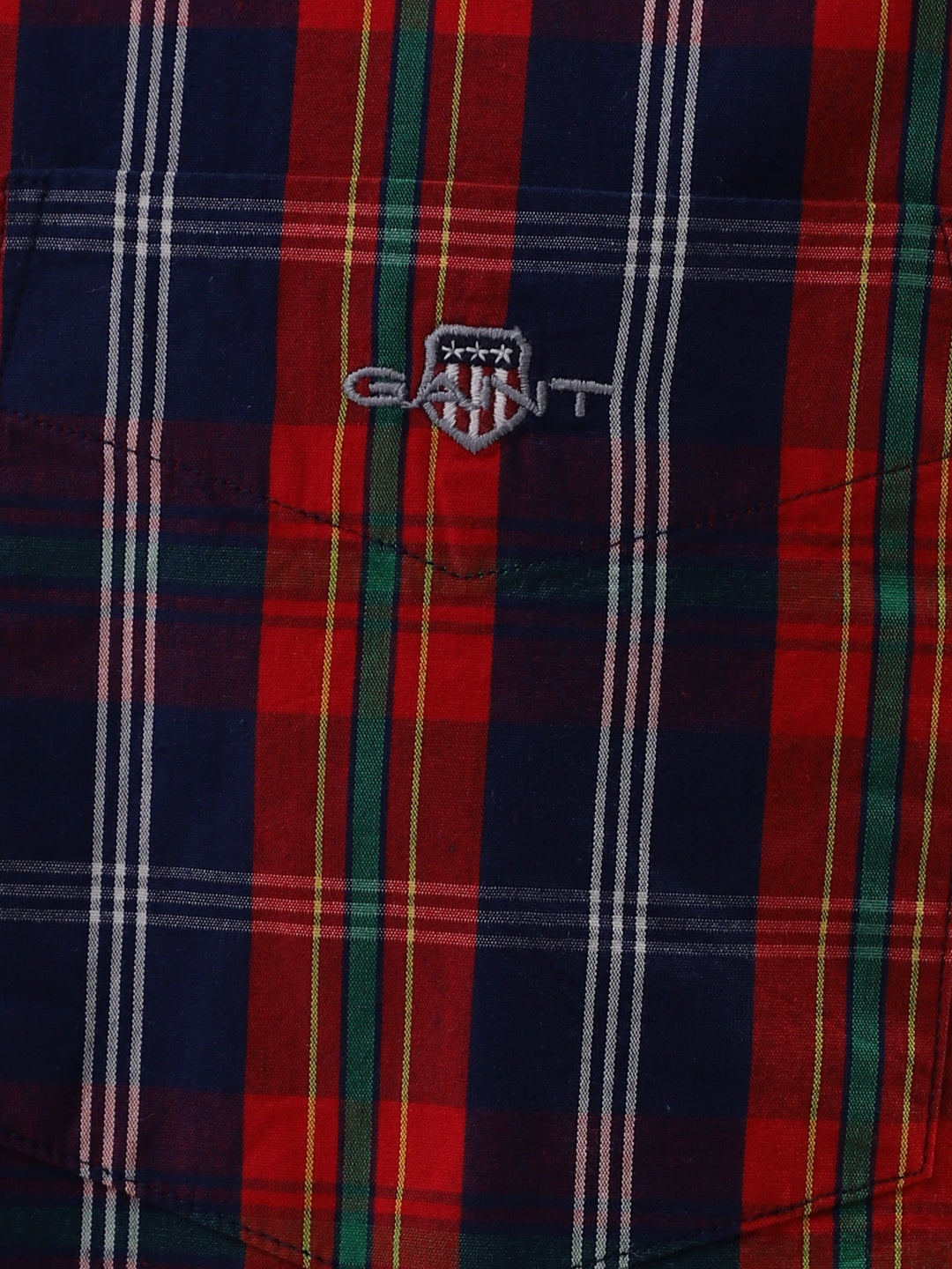 Gant Blue Checked Regular Fit Shirt