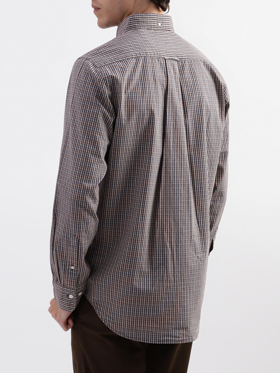 Gant Blue Checked Regular Fit Shirt