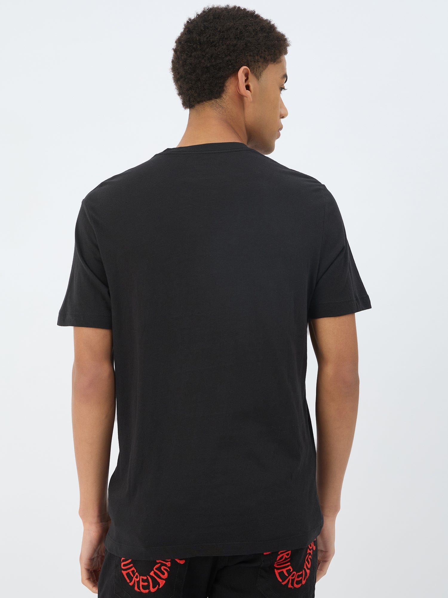 True Religion Men Black Round Neck Tshirt