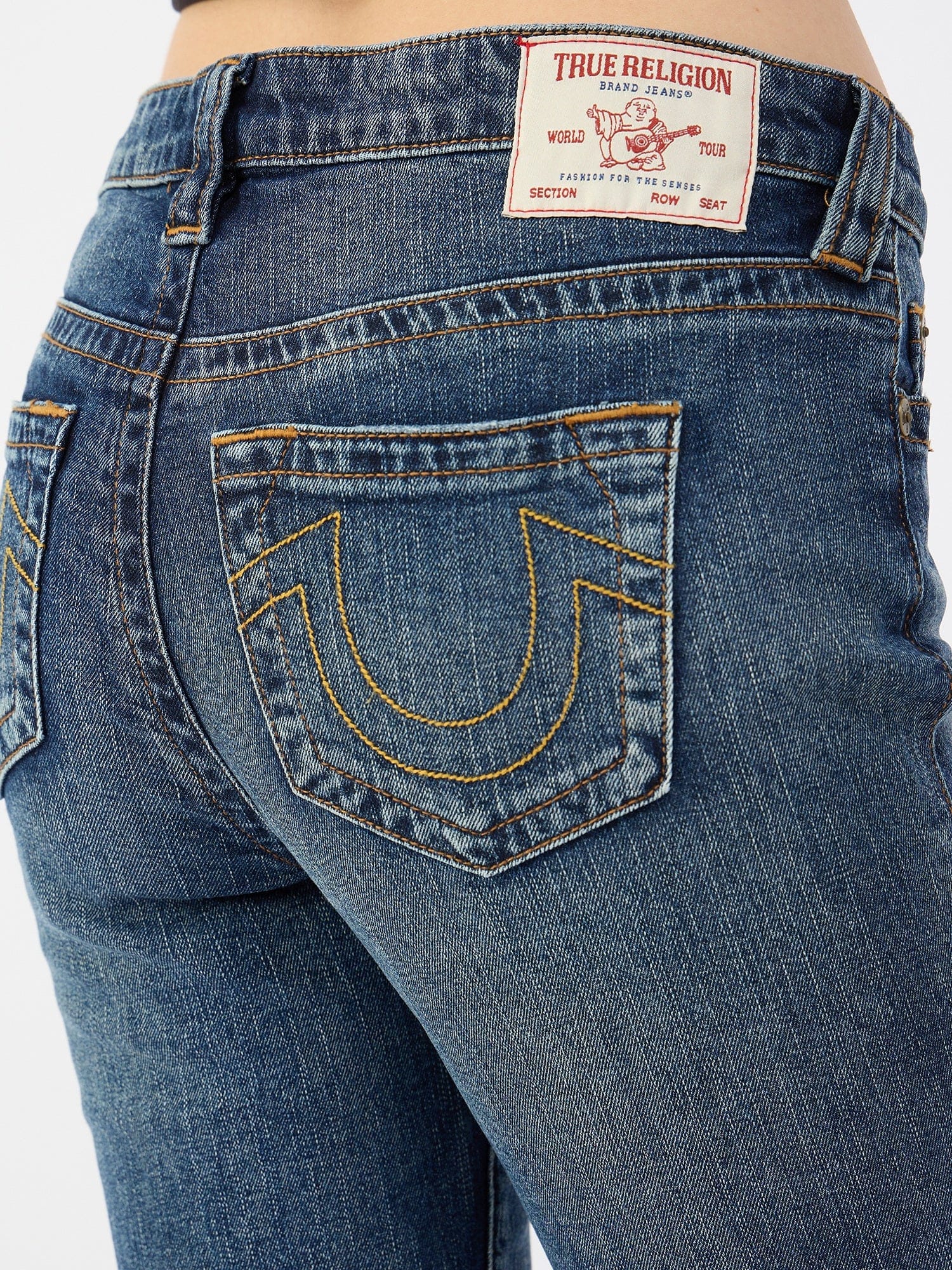 True Religion Women Blue Straight Fit Jeans