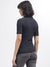 Gant Women Black Solid Polo Collar Short Sleeves T-Shirt