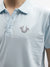 True Religion Men Blue Solid Polo Collar Short Sleeves T-Shirt