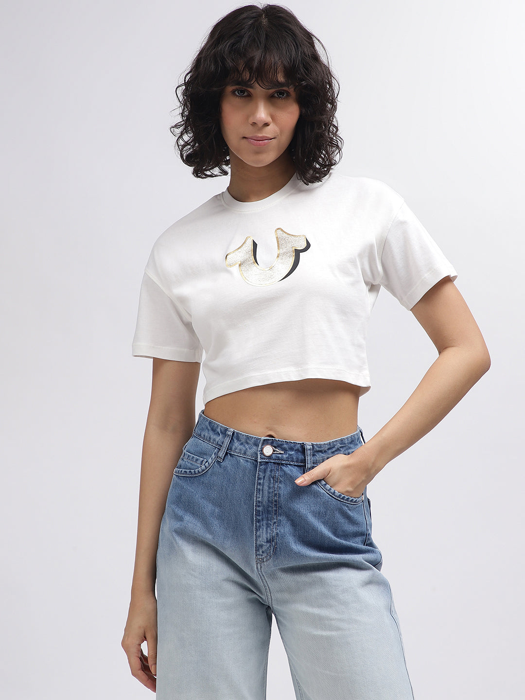 Cropped True Religion Jean Shirt Cropped True Religion Jean Fit