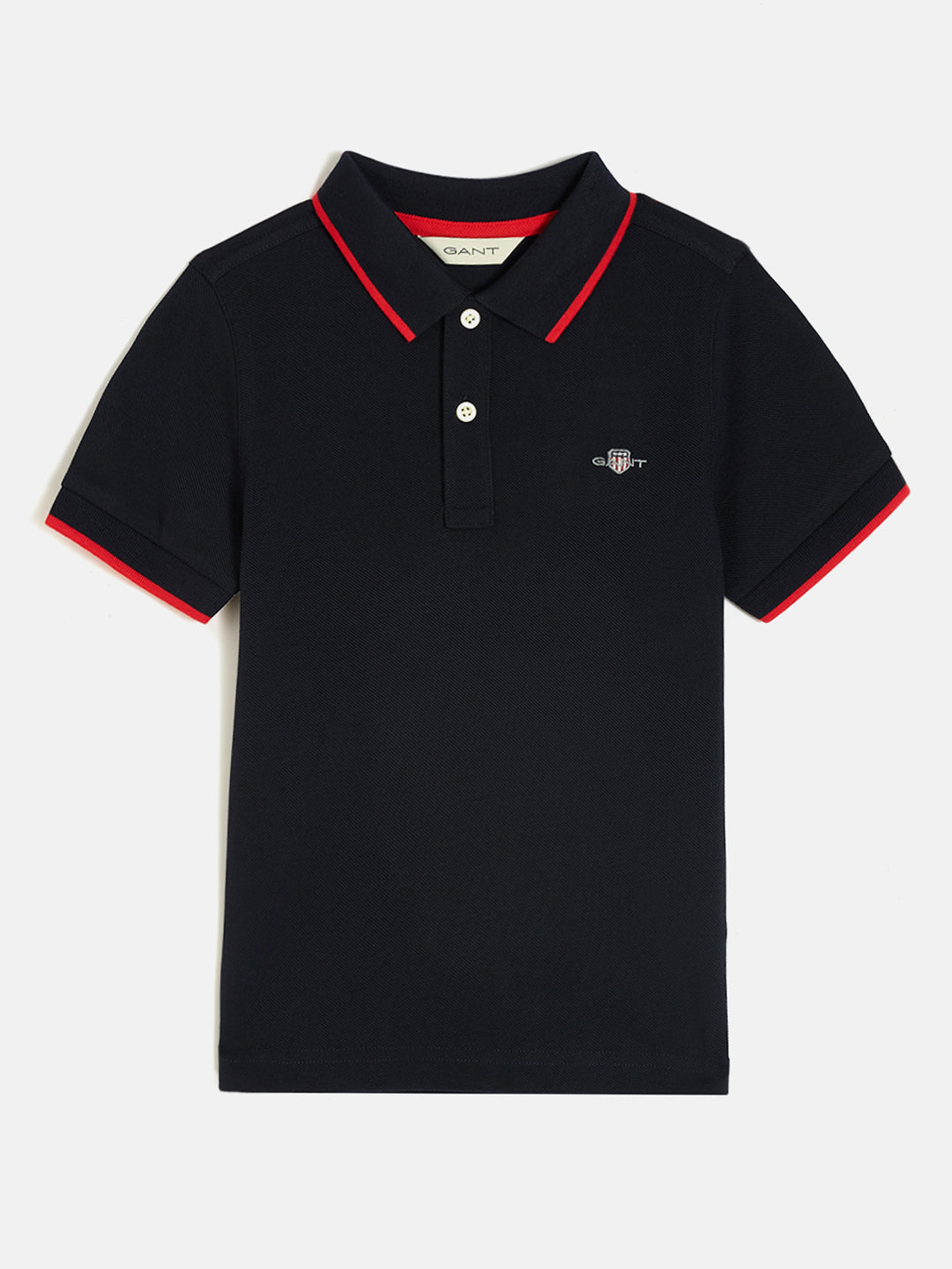 Gant Boys Blue Short Sleeves Polo Tshirt