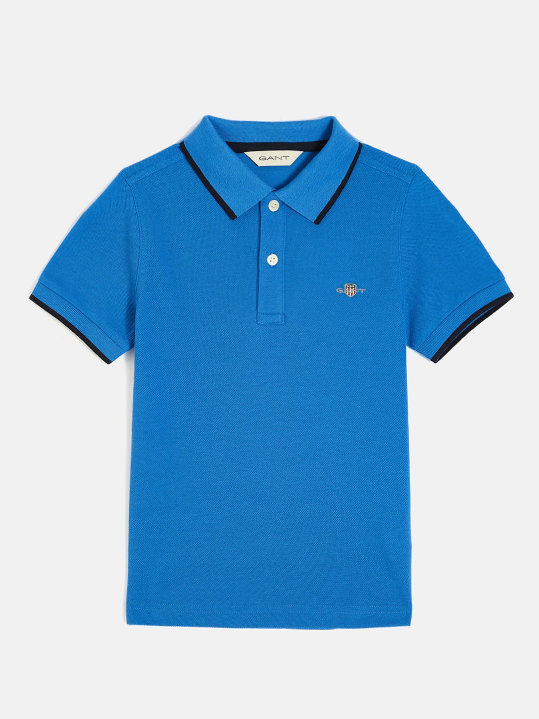 Gant Boys Blue Short Sleeves Polo Tshirt