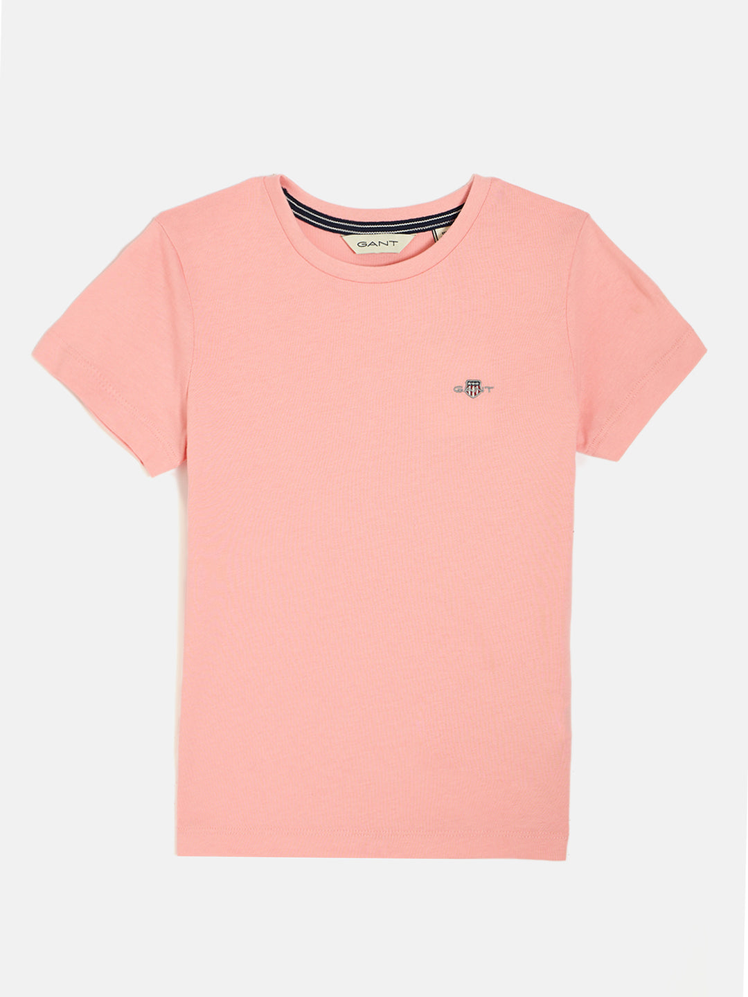 Gant Boys Pink Round Neck Short Sleeves T-Shirt