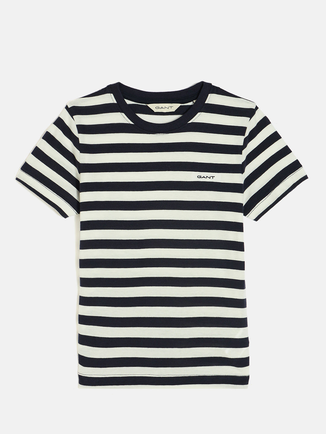 Gant Boys Blue Round Neck Short Sleeves T-Shirt